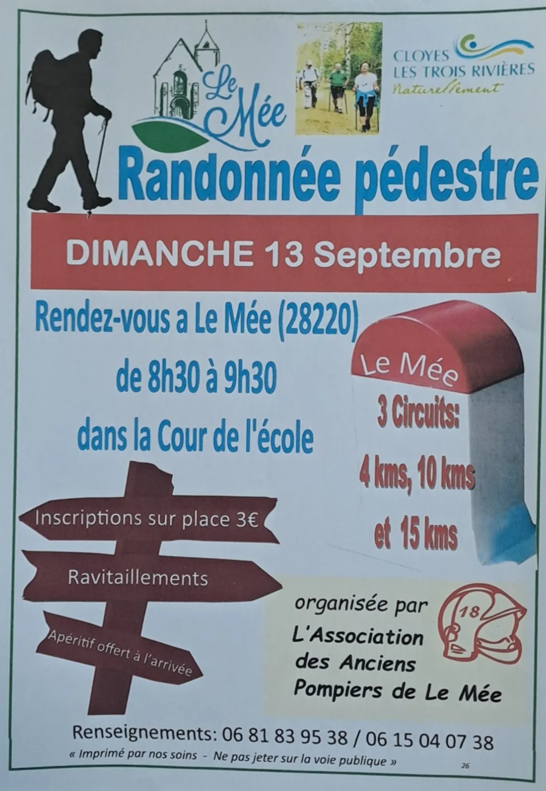 LE MÉE - Randonnée pédestre des Anciens pompiers