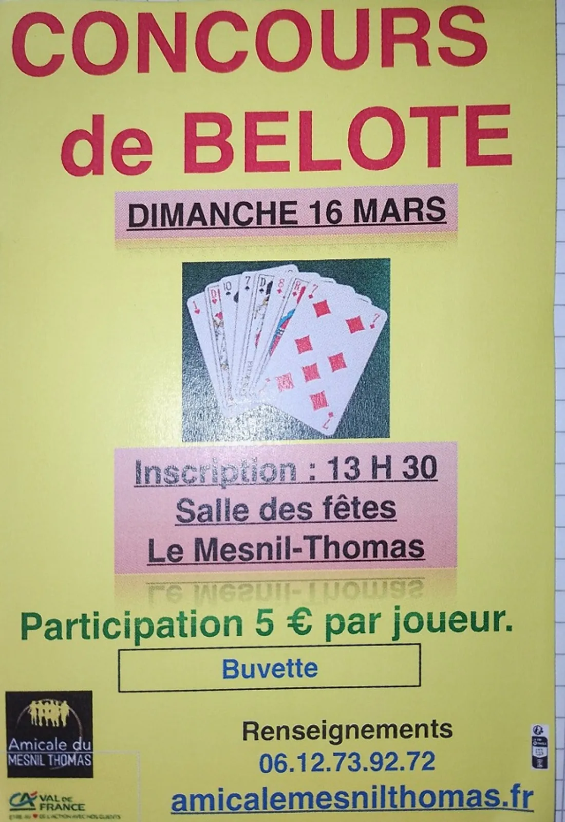 LE MESNIL-THOMAS - Concours de belote