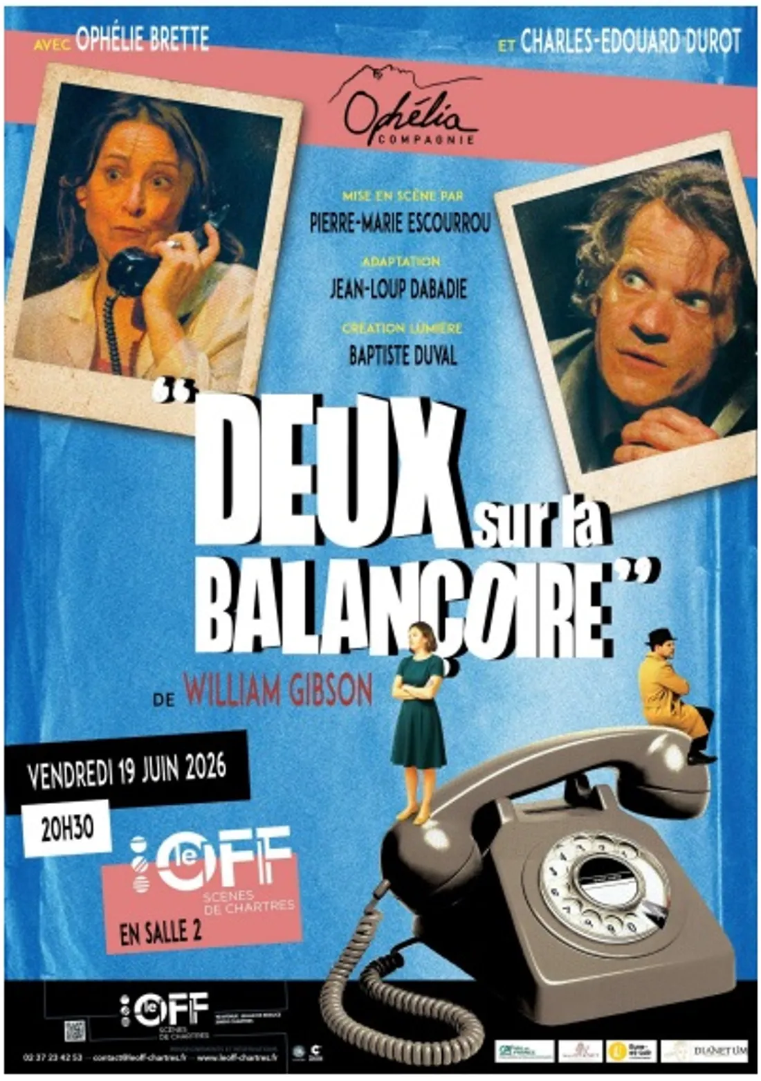 CHARTRES - Théâtre : Deux sur la balançoire