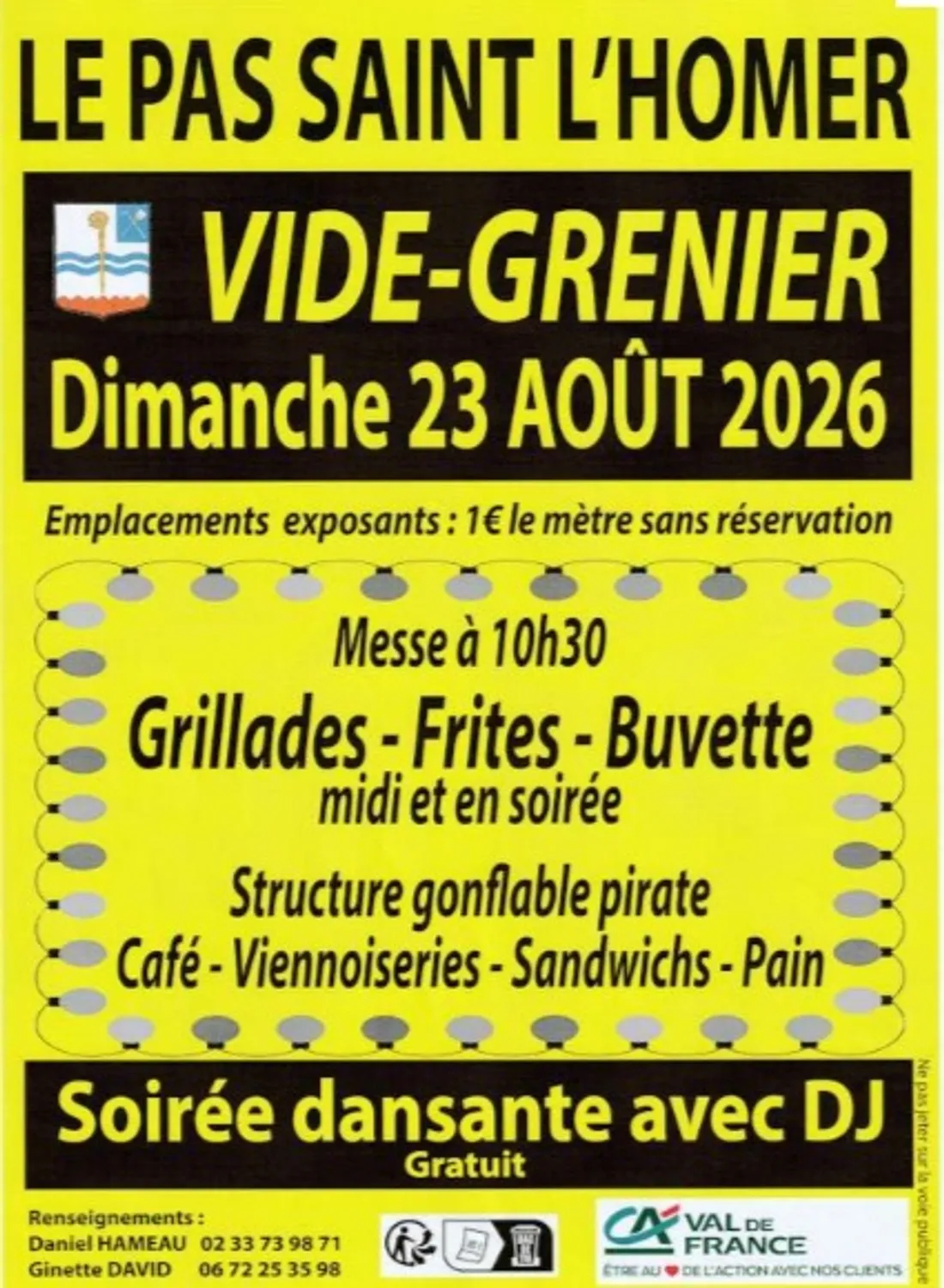LE PAS-SAINT-L'HOMER (61) - Vide-greniers et fête communale