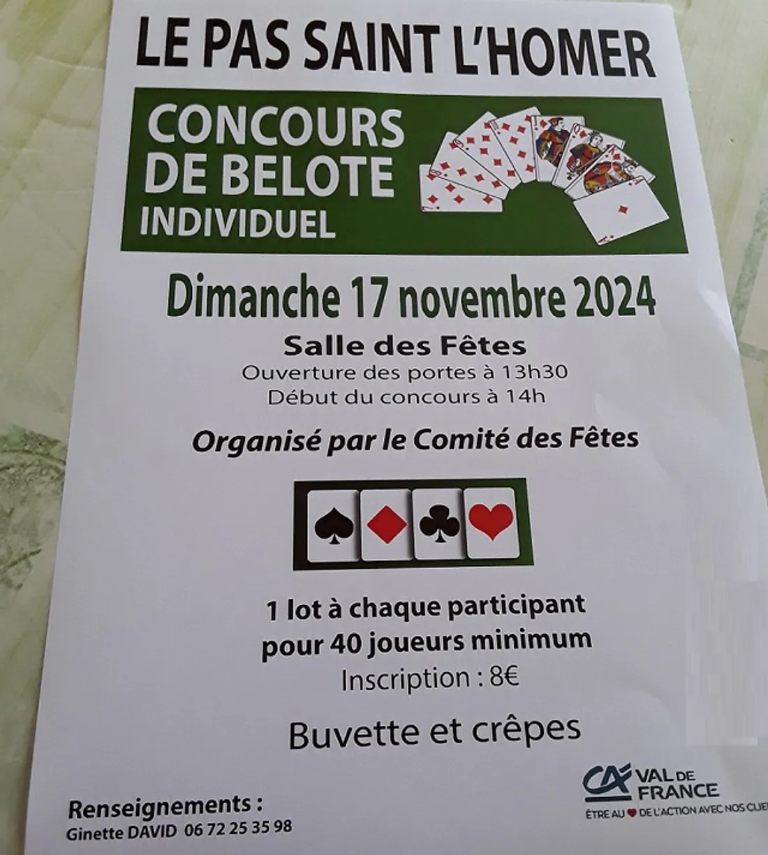 LE PAS-SAINT-L&#x27;HOMER (61) - Concours de belote