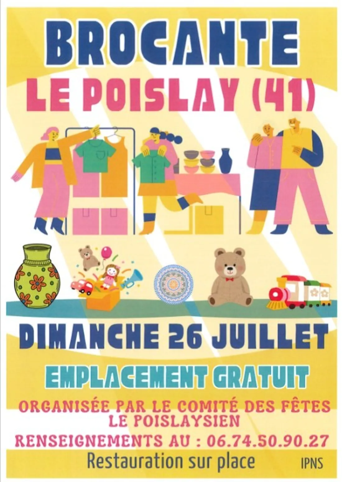 LE POISLAY (41) - Brocante du comité des fêtes
