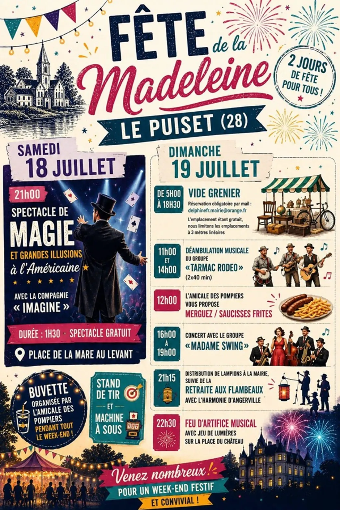 LE PUISET - Fête de la Madeleine