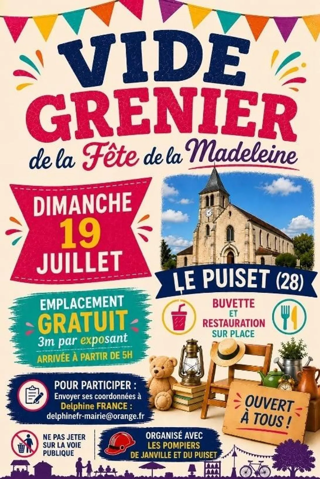 LE PUISET - Vide-greniers de la fête de la Madeleine