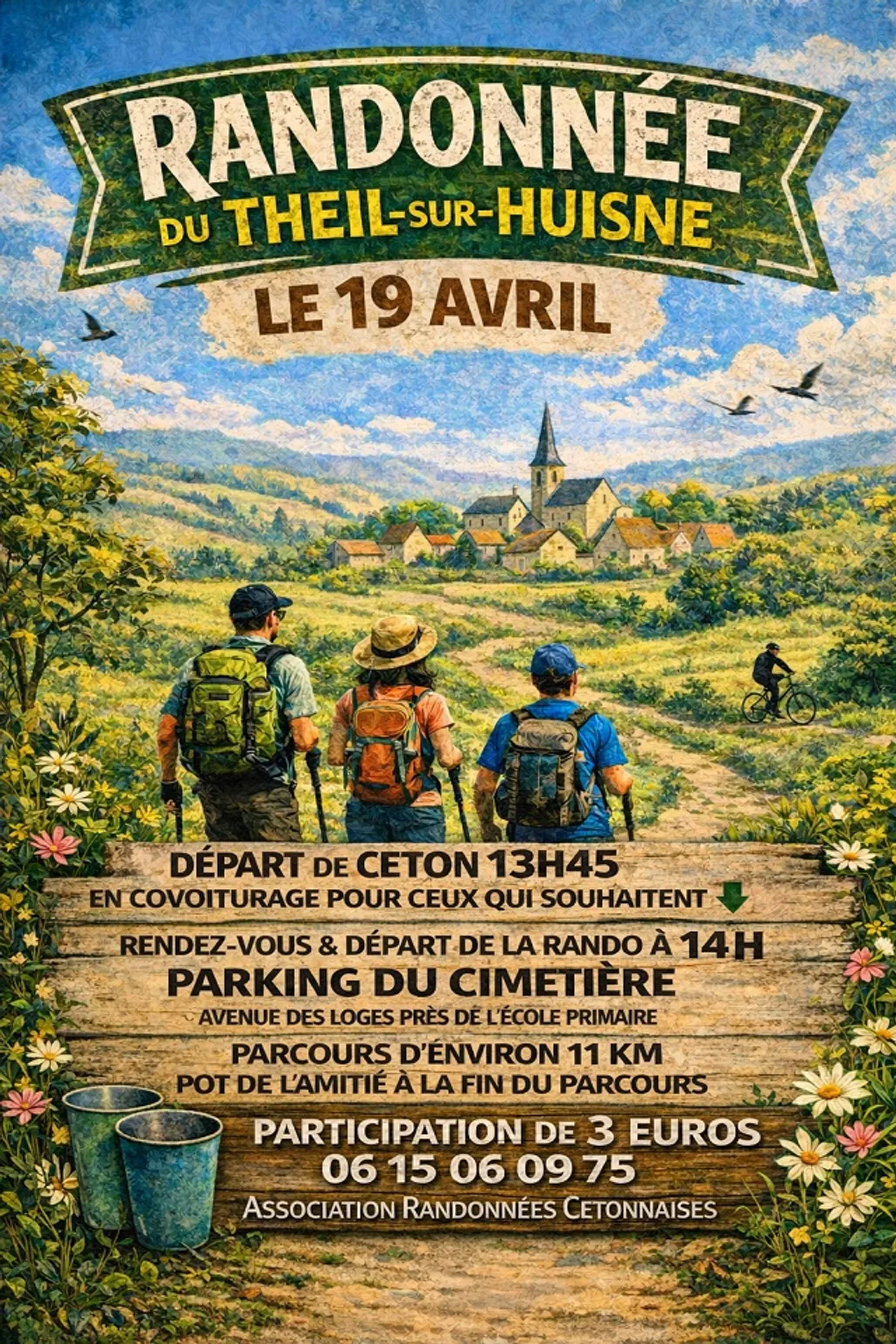 LE THEIL-SUR-HUISNE (61) - Randonnée pédestre des Randonnées Cétonnaises