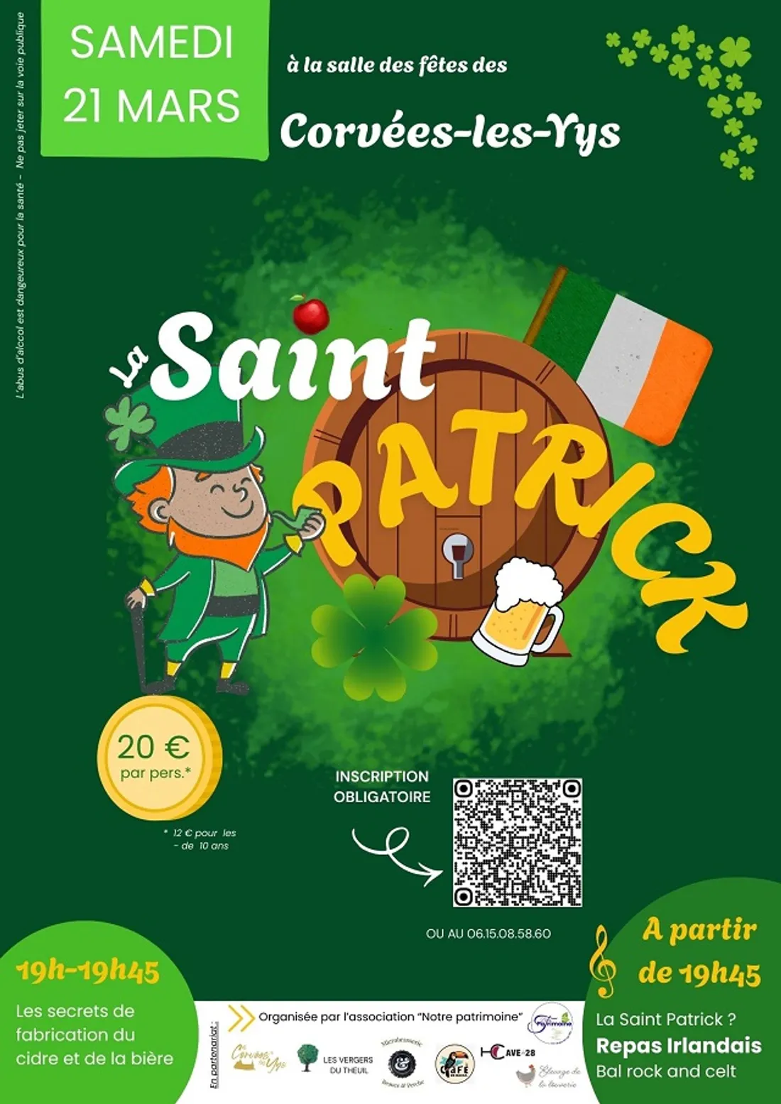 LES CORVÉES-LES-YYS - Soirée Saint-Patrick