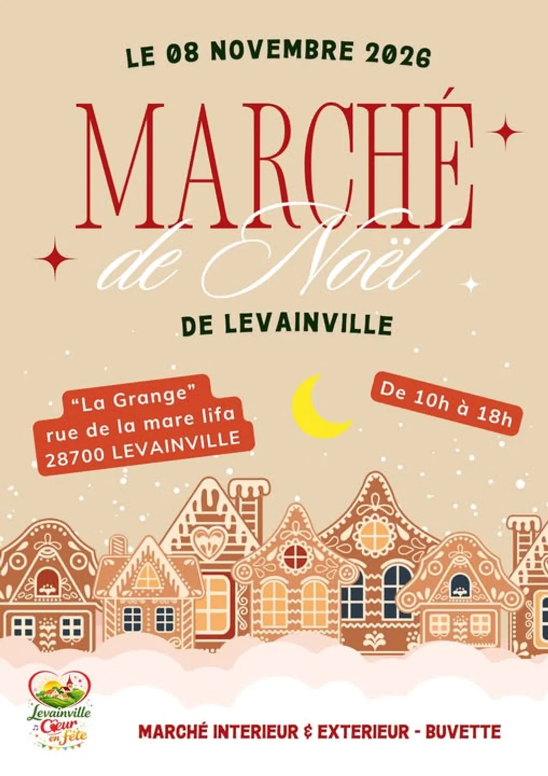 LEVAINVILLE - Marché de Noël