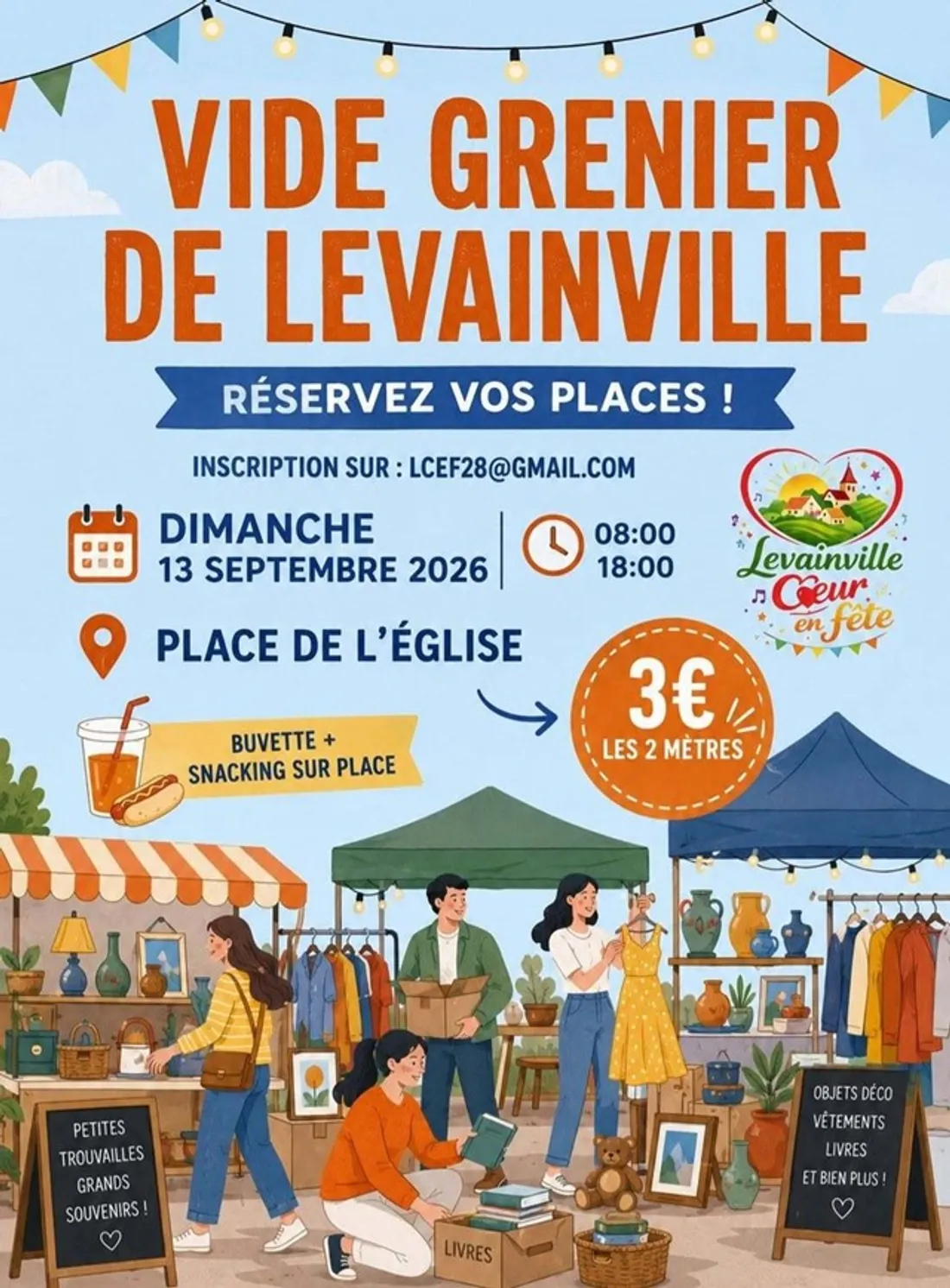 LEVAINVILLE - Vide-greniers