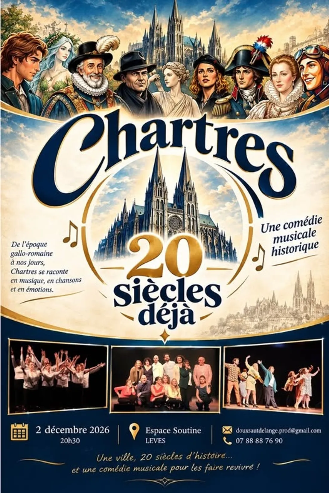LÈVES - Spectacle : Chartres, 20 siècle déjà ! par Doux saut de l'Ange