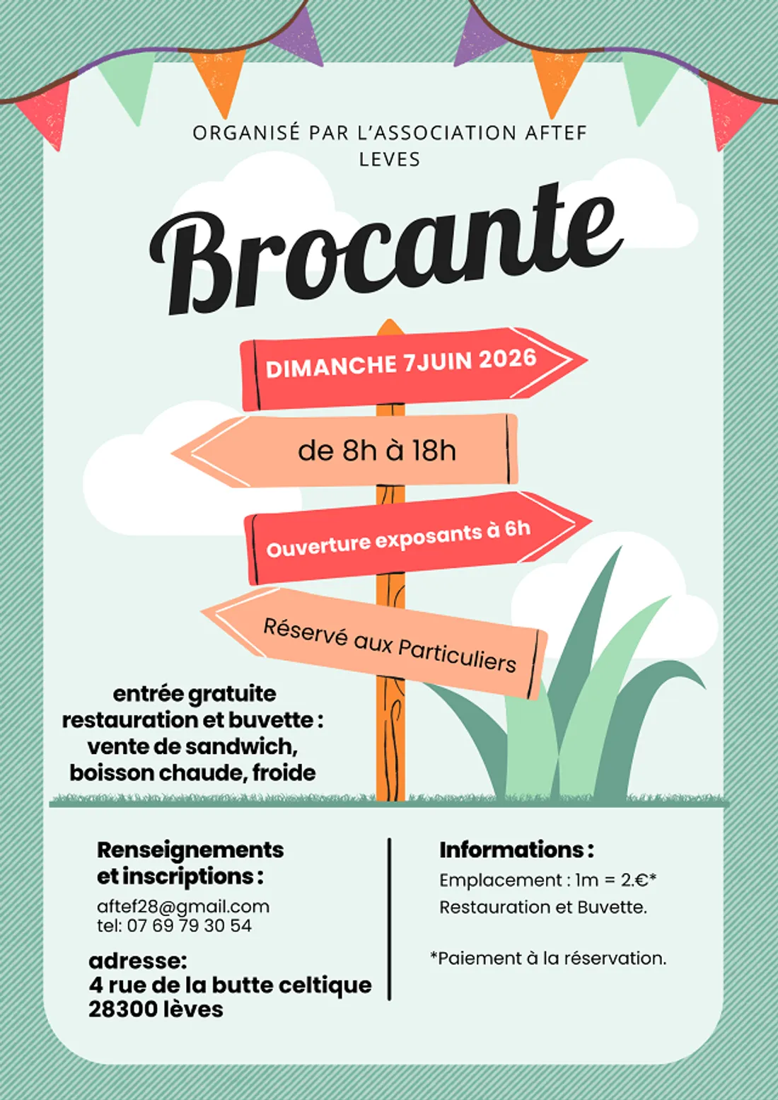 LÈVES - Brocante de l'AFTEF