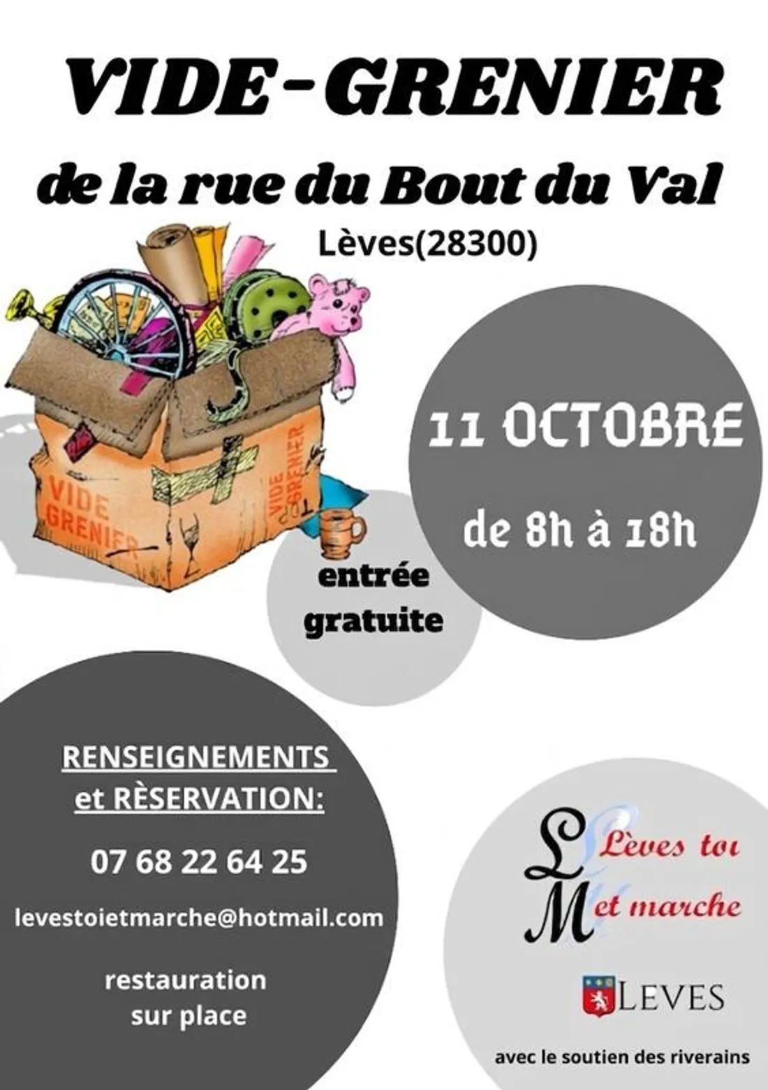 LÈVES - Vide-greniers de la rue du bout du val