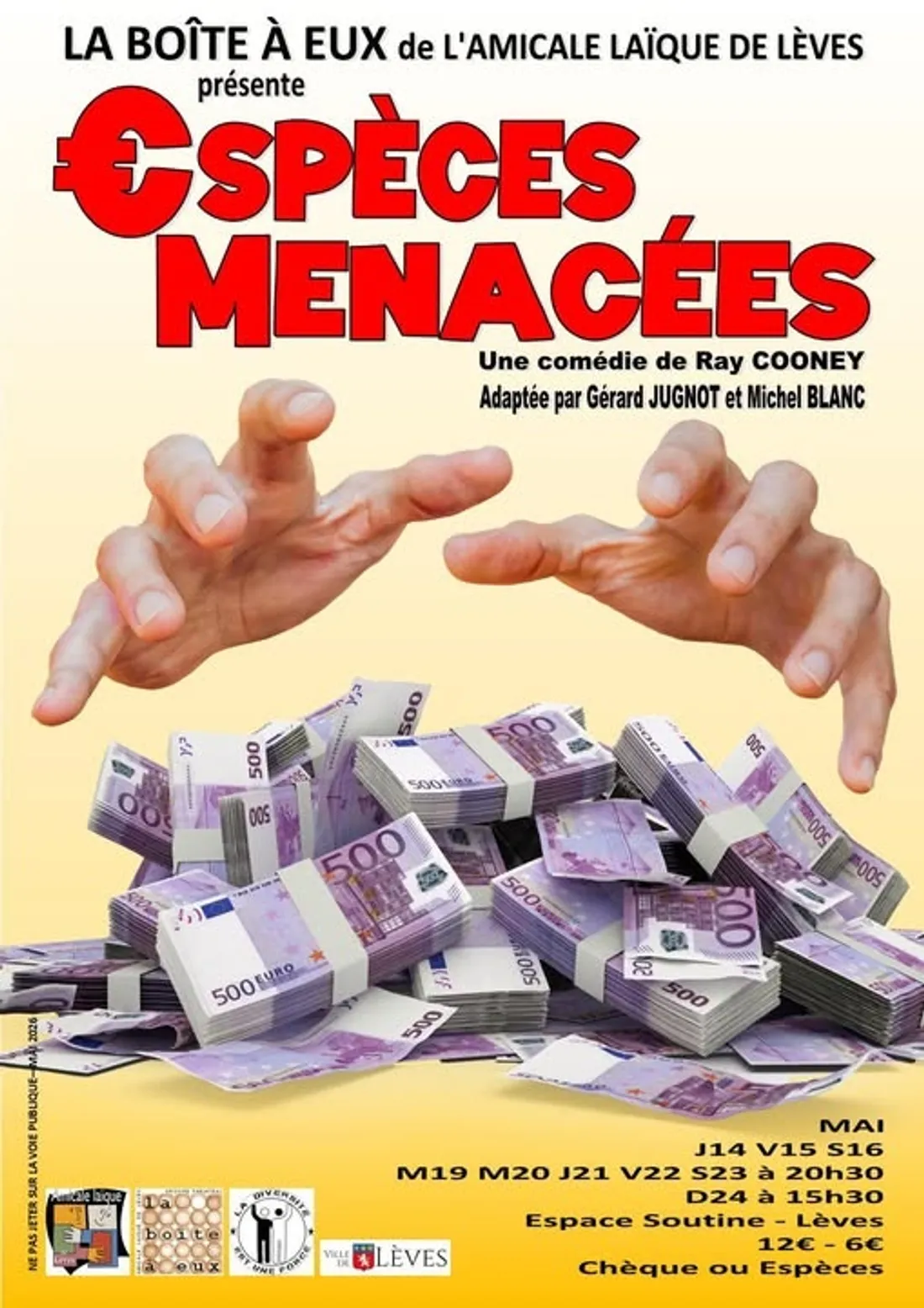 LÈVES - Théâtre : Espèces menacées