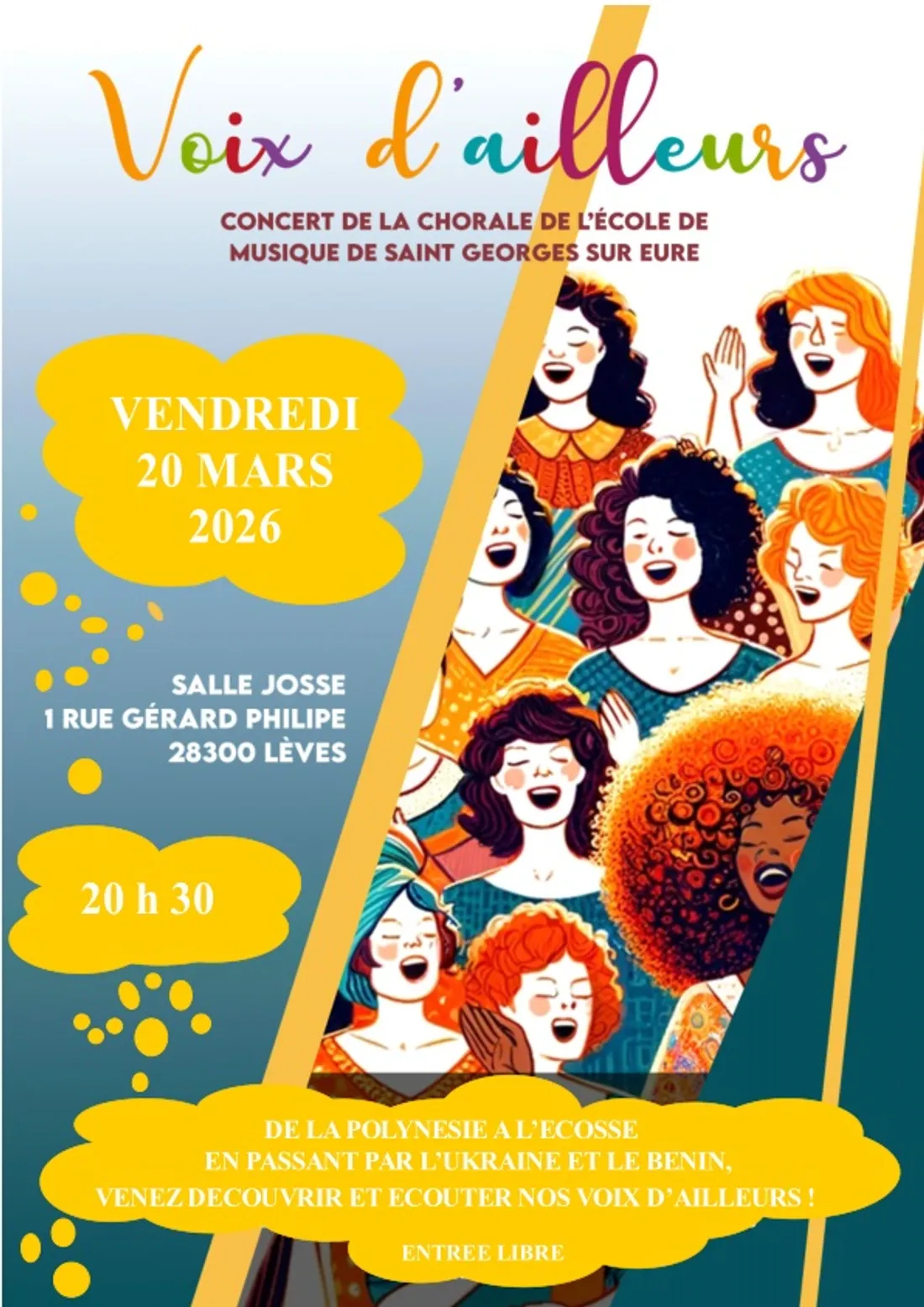 LÈVES - Concert : Voix d'ailleurs