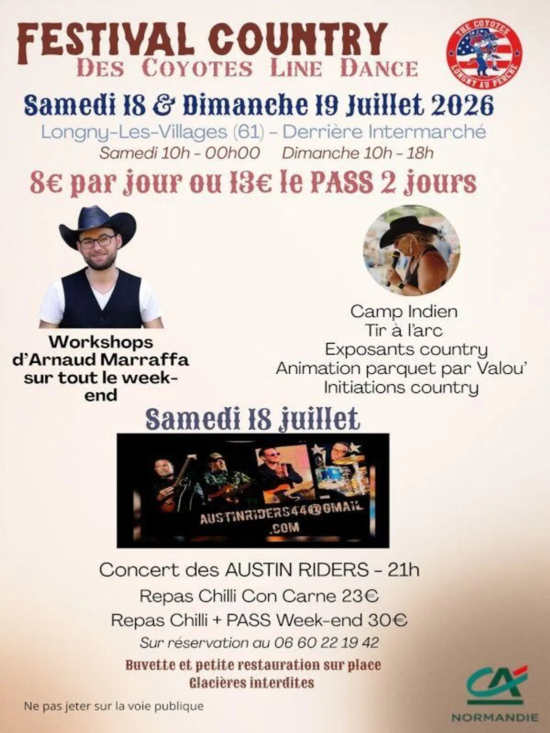 LONGNY-AU-PERCHE (61) - Festival Country