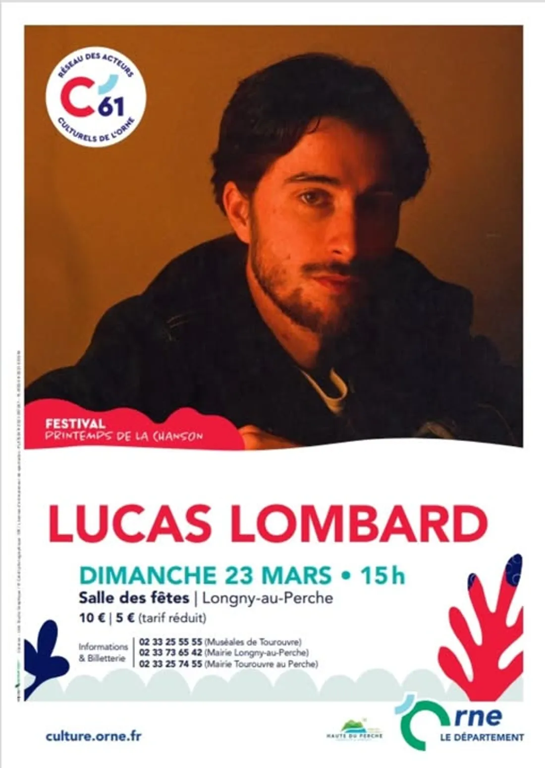 LONGNY-AU-PERCHE (61) - Printemps de la chanson : Lucas Lombard