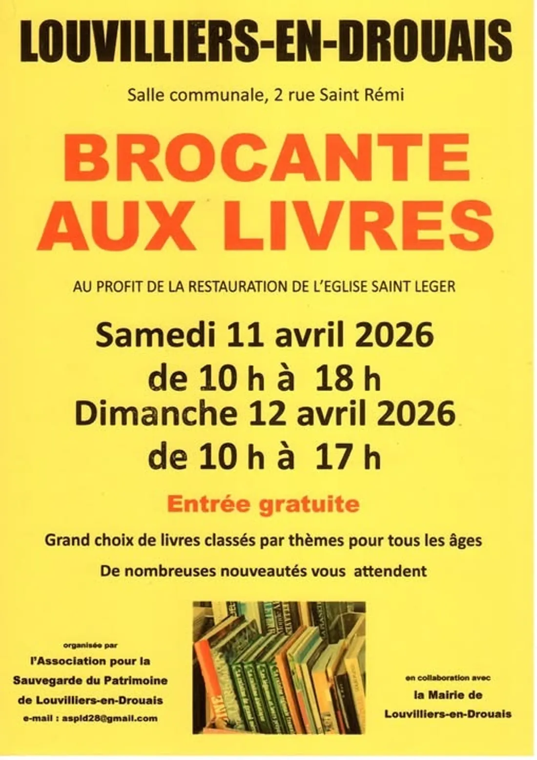 LOUVILLIERS-EN-DROUAIS - Brocante aux livres