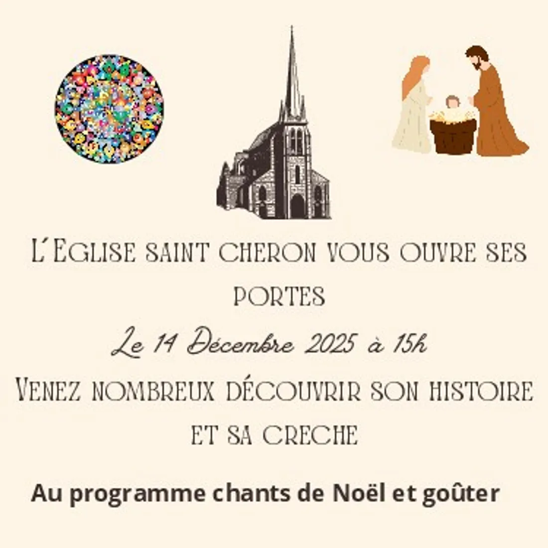 LOUVILLE-LA-CHENARD - Portes ouvertes de l'église autour de la crèche