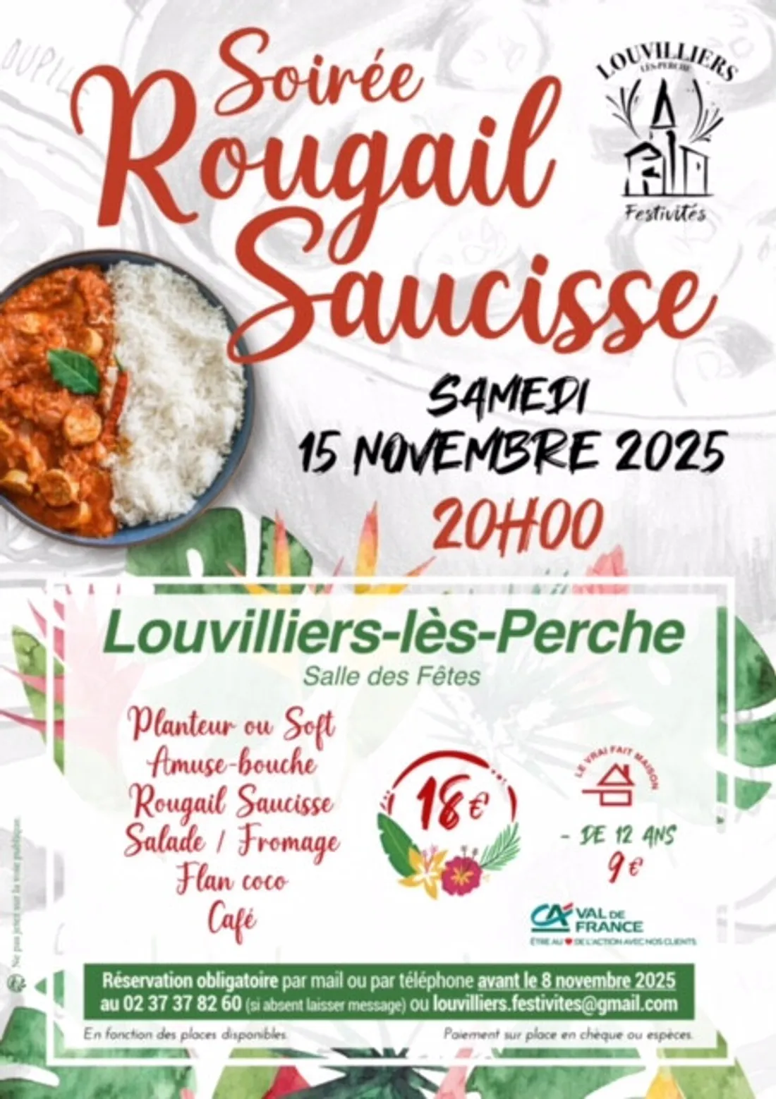 LOUVILLIERS-LES-PERCHE - Soirée Rougail Saucisse