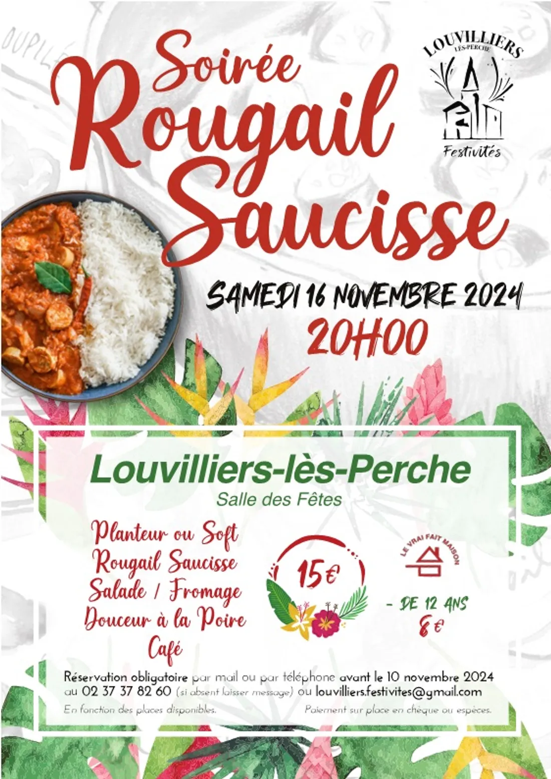 LOUVILLIERS-LES-PERCHE - Soirée Rougail saucisse