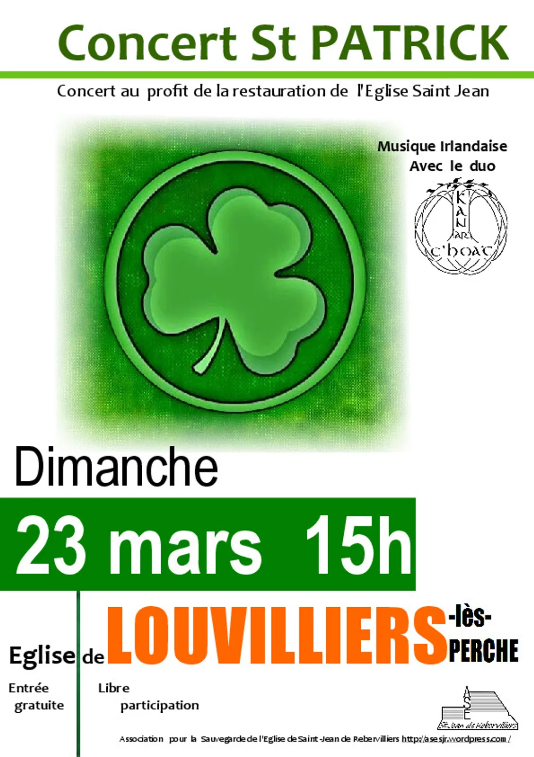 LOUVILLIERS-LES-PERCHE - Concert Saint Patrick