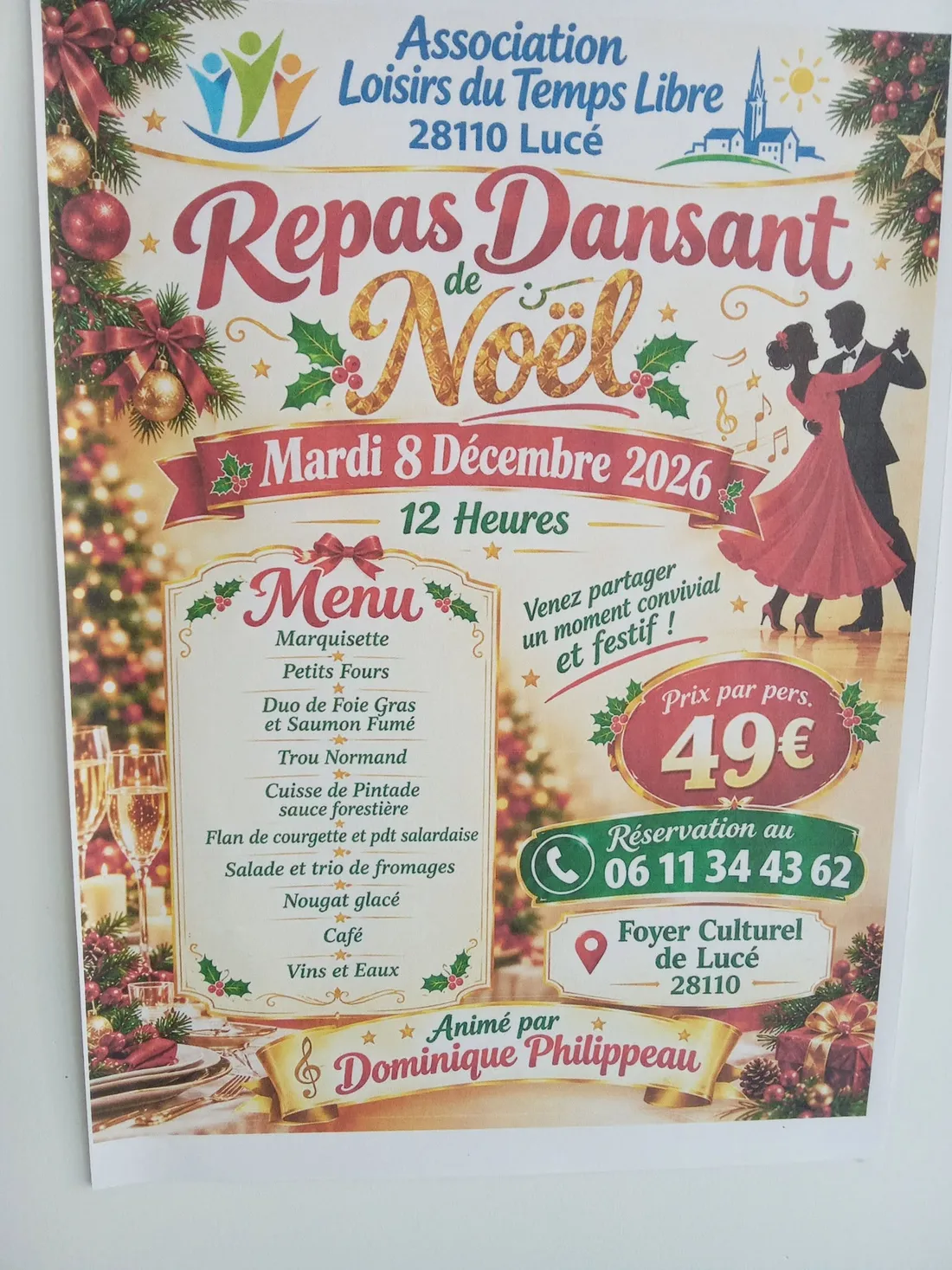 LUCÉ - Repas dansant de Noël