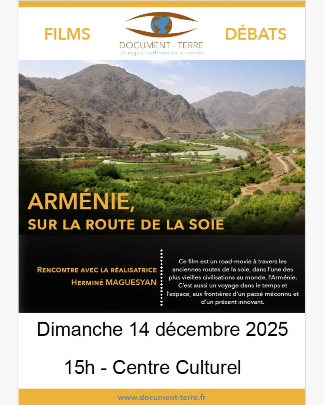 LUCÉ - Ciné conférence : Arménie, route de la soie