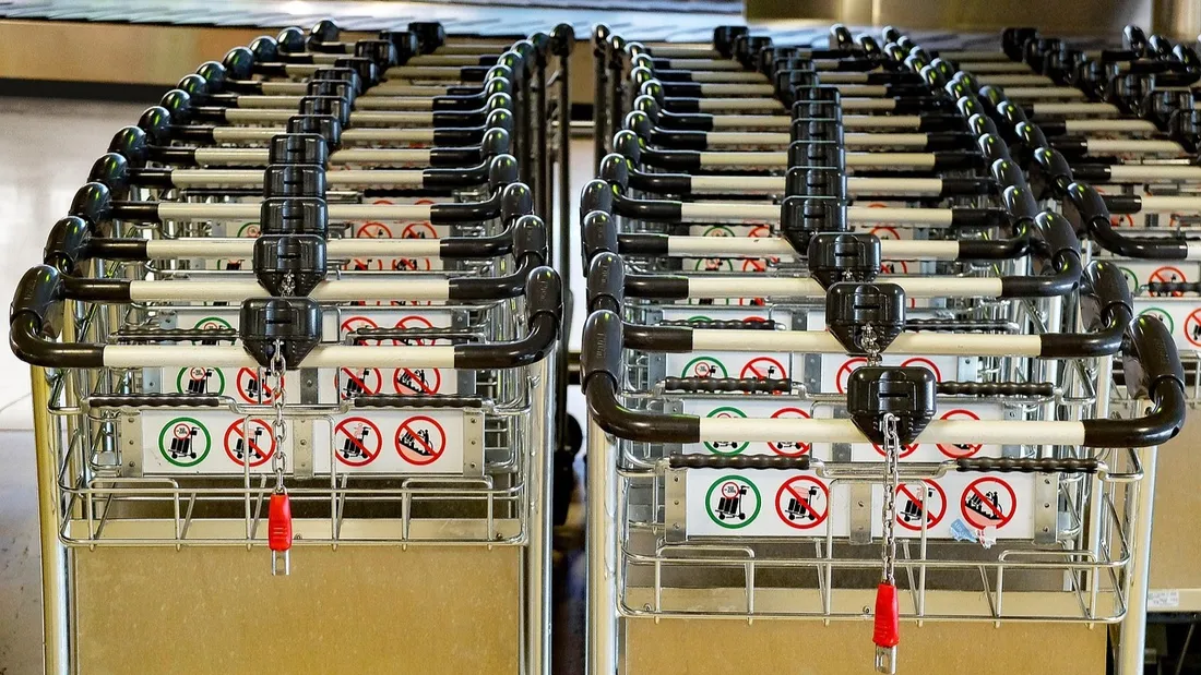 chariot / supermarché / grande surface / magasin / courses alimentaires