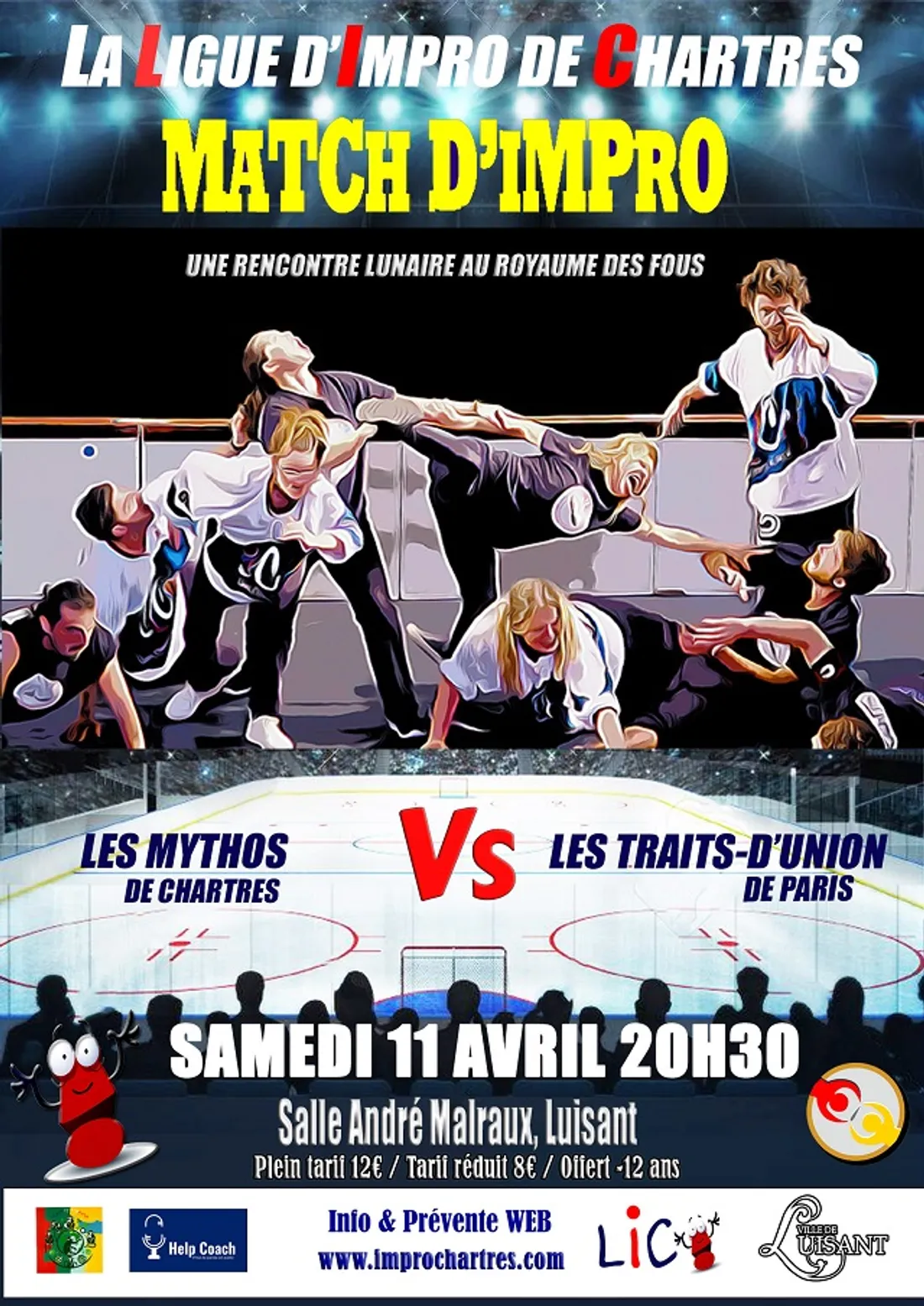 LUISANT - Match d'impro : Les Mythos de Chartres vs Les Traits-d'Union de Paris