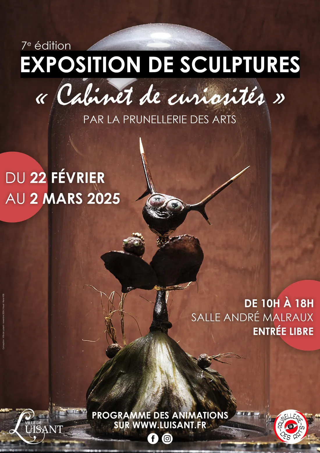 LUISANT - Exposition de sculptures de la Prunellerie des Art