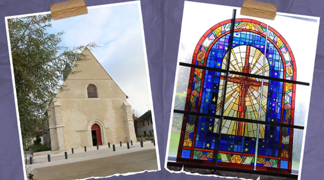 LUISANT - Inauguration du nouveau vitrail de l'église Saint Laumer
