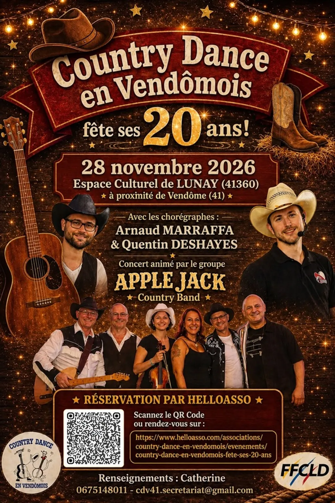LUNAY (41) - Country Dance en Vendômois fête ses 20 ans