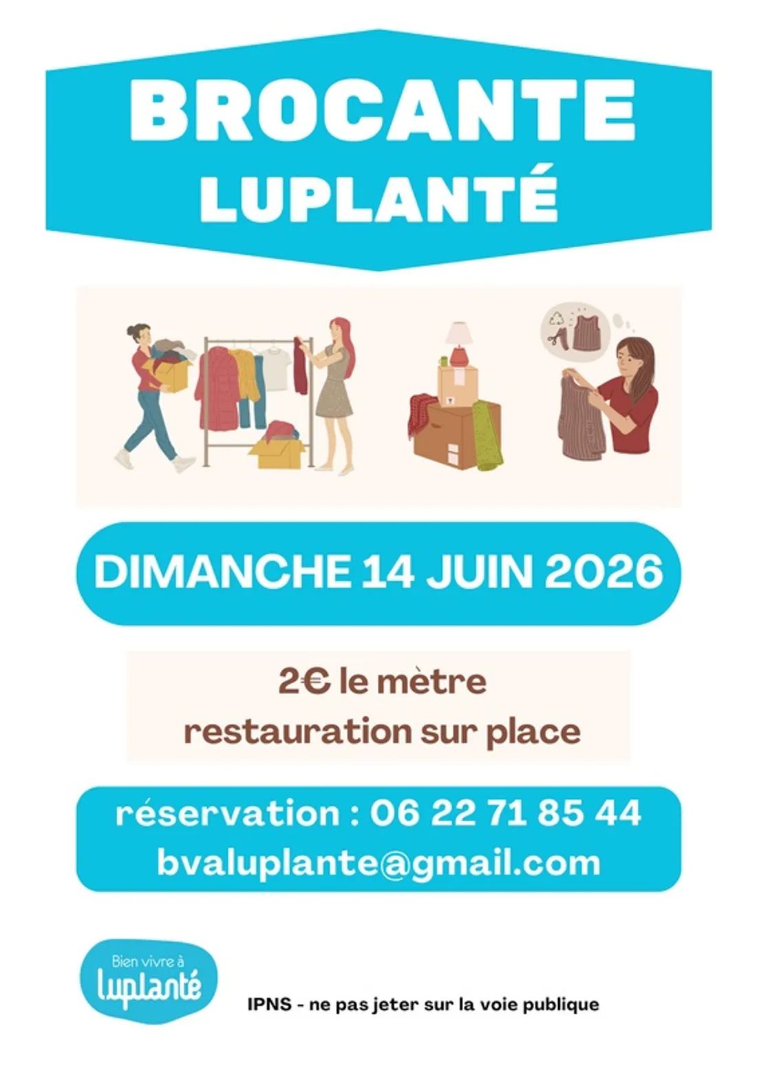 LUPLANTÉ – Brocante de Bien Vivre à Luplanté
