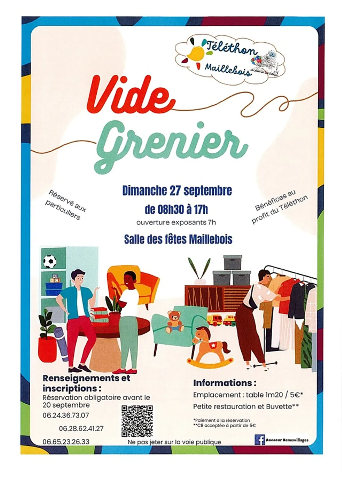 MAILLEBOIS - Vide-greniers au profit du Téléthon