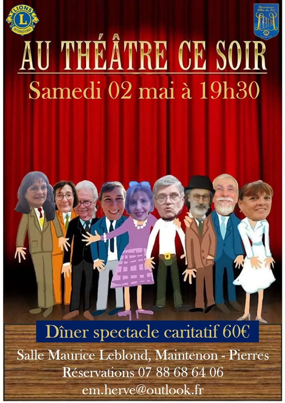 MAINTENON - Dîner spectacle du Lions Club