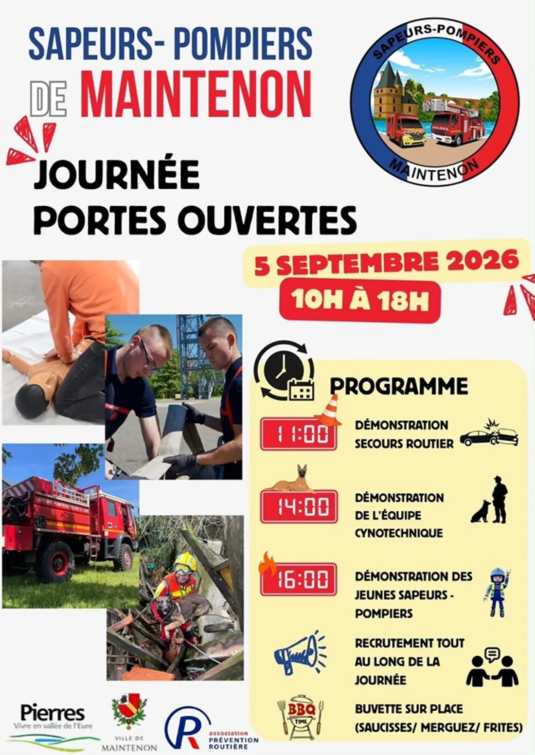 MAINTENON - Journées portes ouvertes des sapeurs-pompiers