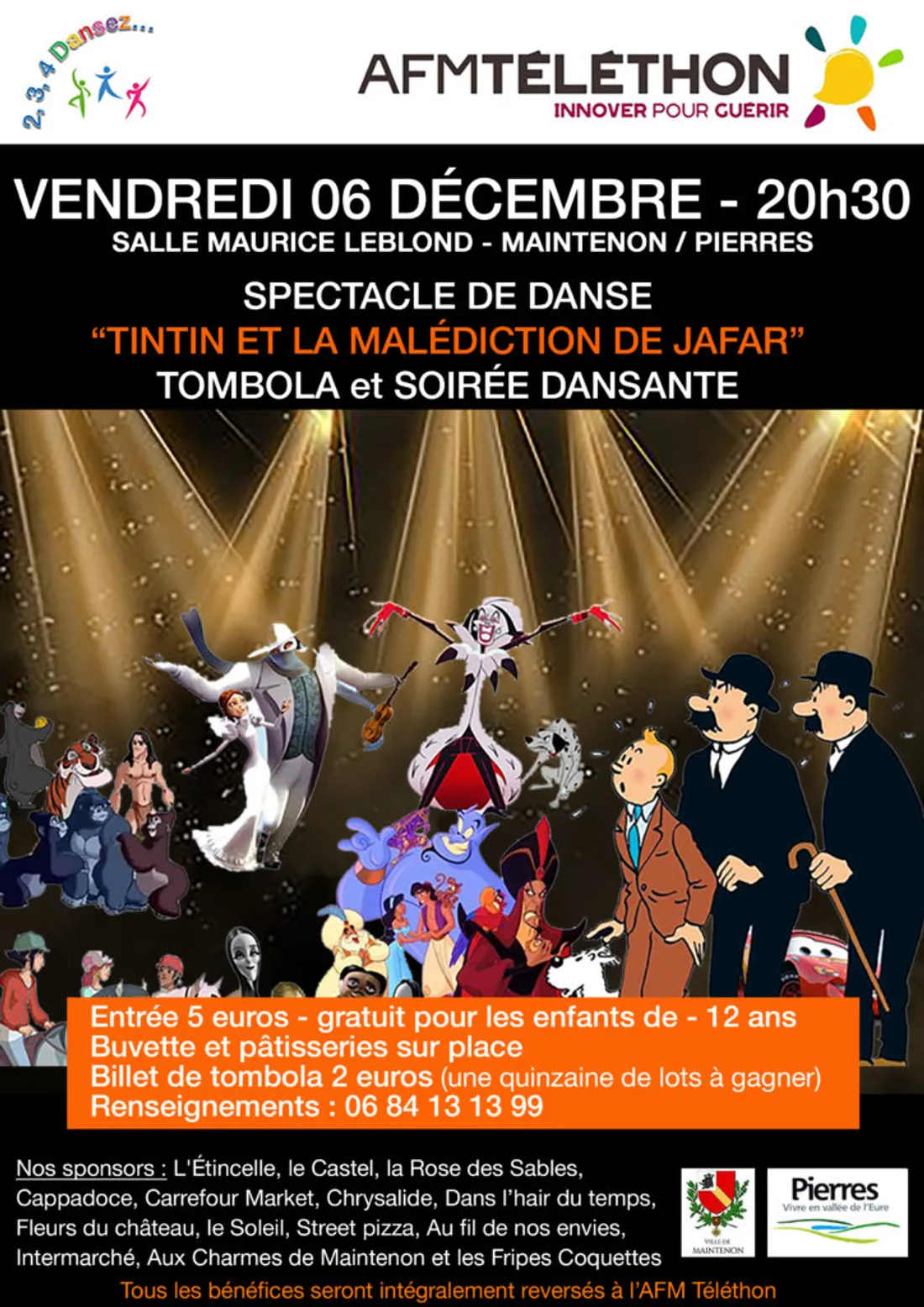 MAINTENON - Spectacle de danse : Tintin et la malédiction de Jafar