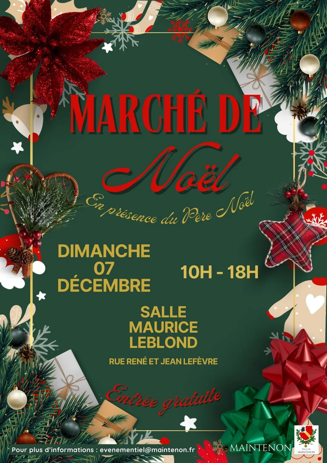 MAINTENON - Marché de Noël et Feu d'artifice