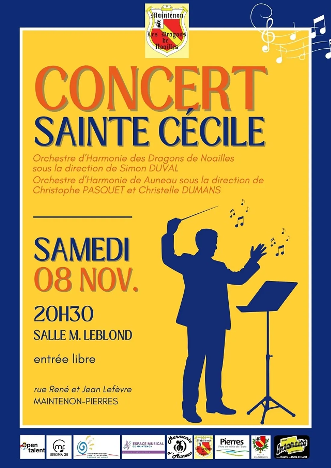MAINTENON / PIERRES - Concert Sainte-Cécile