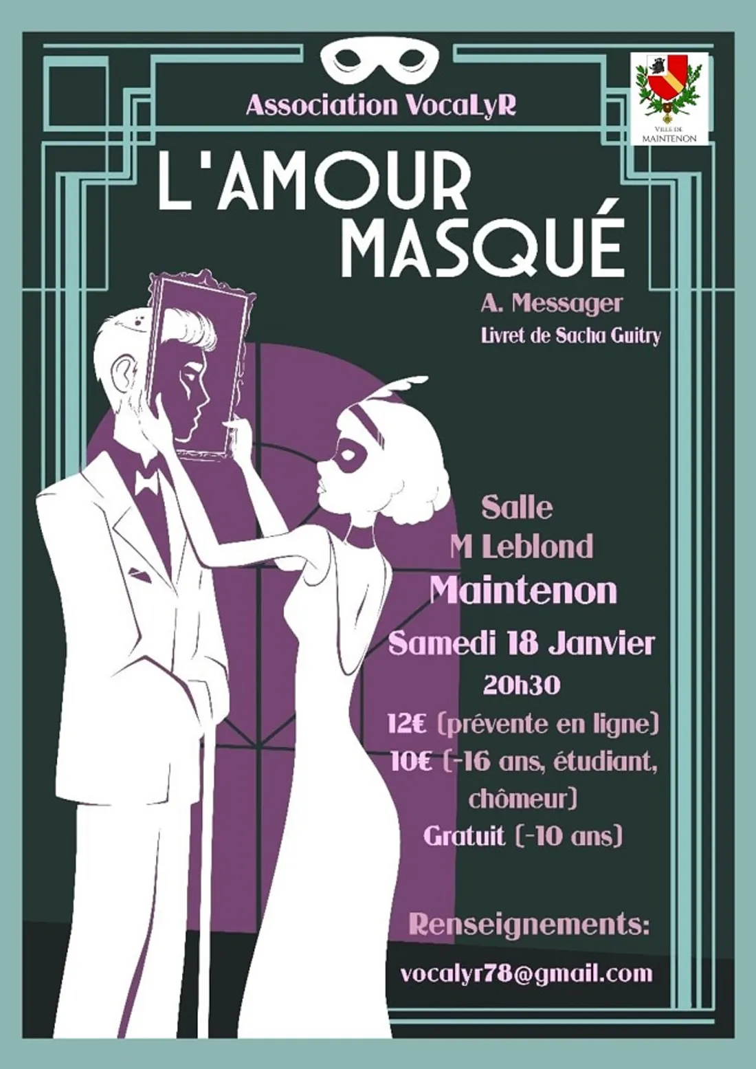 MAINTENON - Spectacle : L'amour masqué