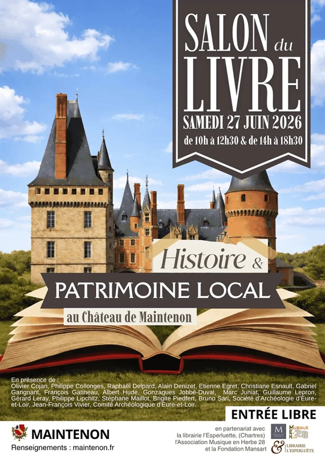MAINTENON - Salon du livre d'histoire et du patrimoine local