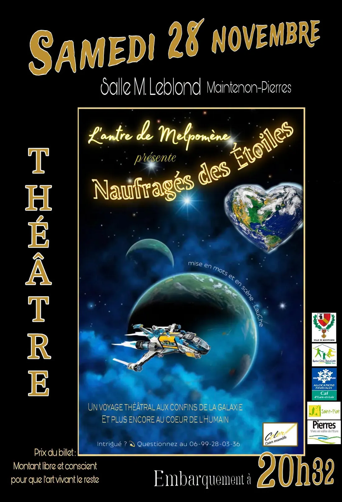 MAINTENON - Théâtre : Naufragés des Étoiles