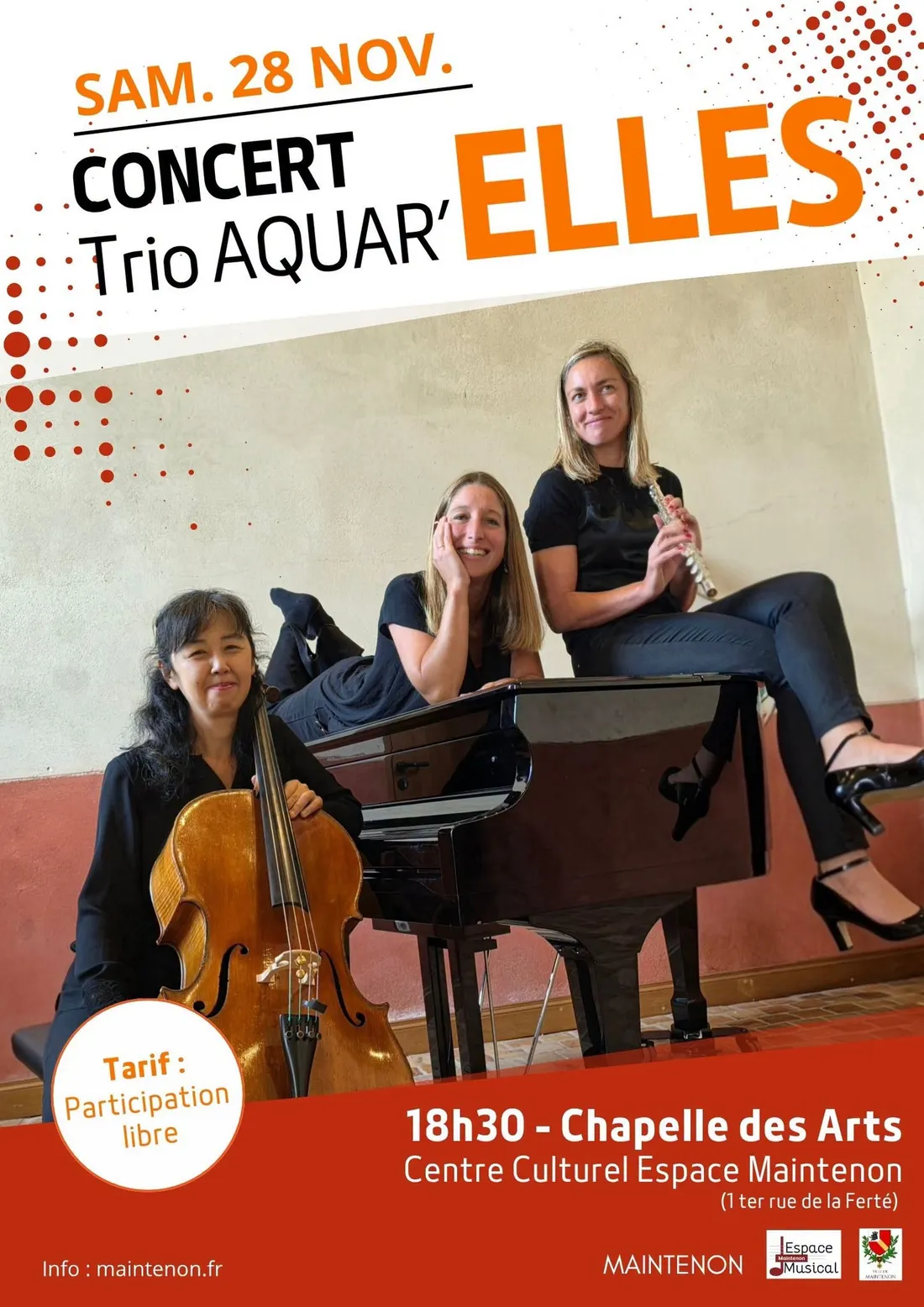 MAINTENON - Concert : Trio Aquar'Elles