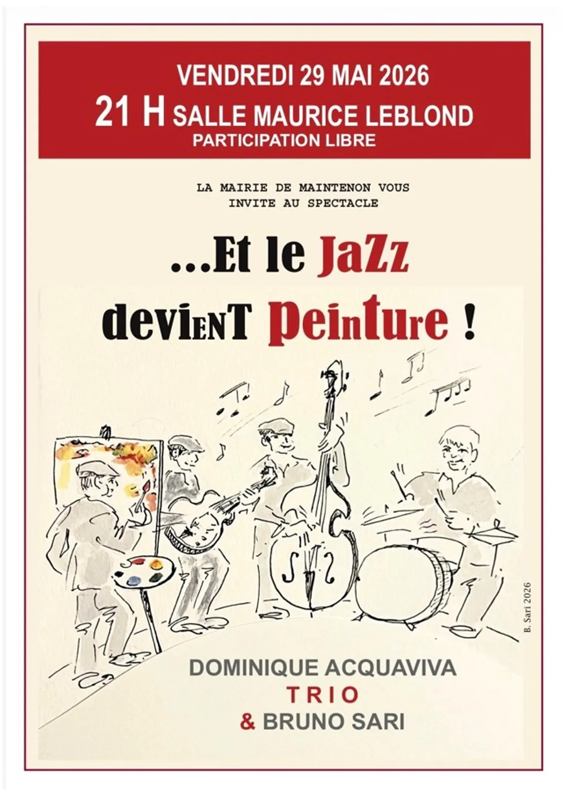 MAINTENON - Concert : Le jazz devient peinture