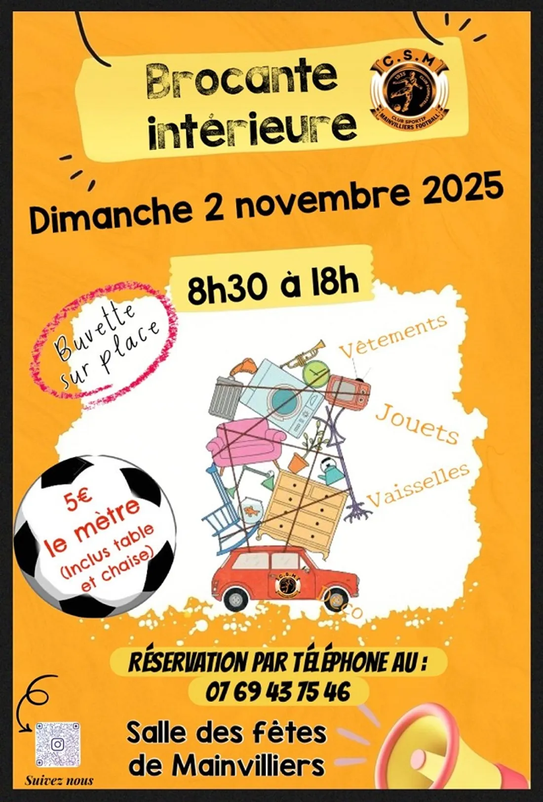 MAINVILLIERS - Brocante intérieure