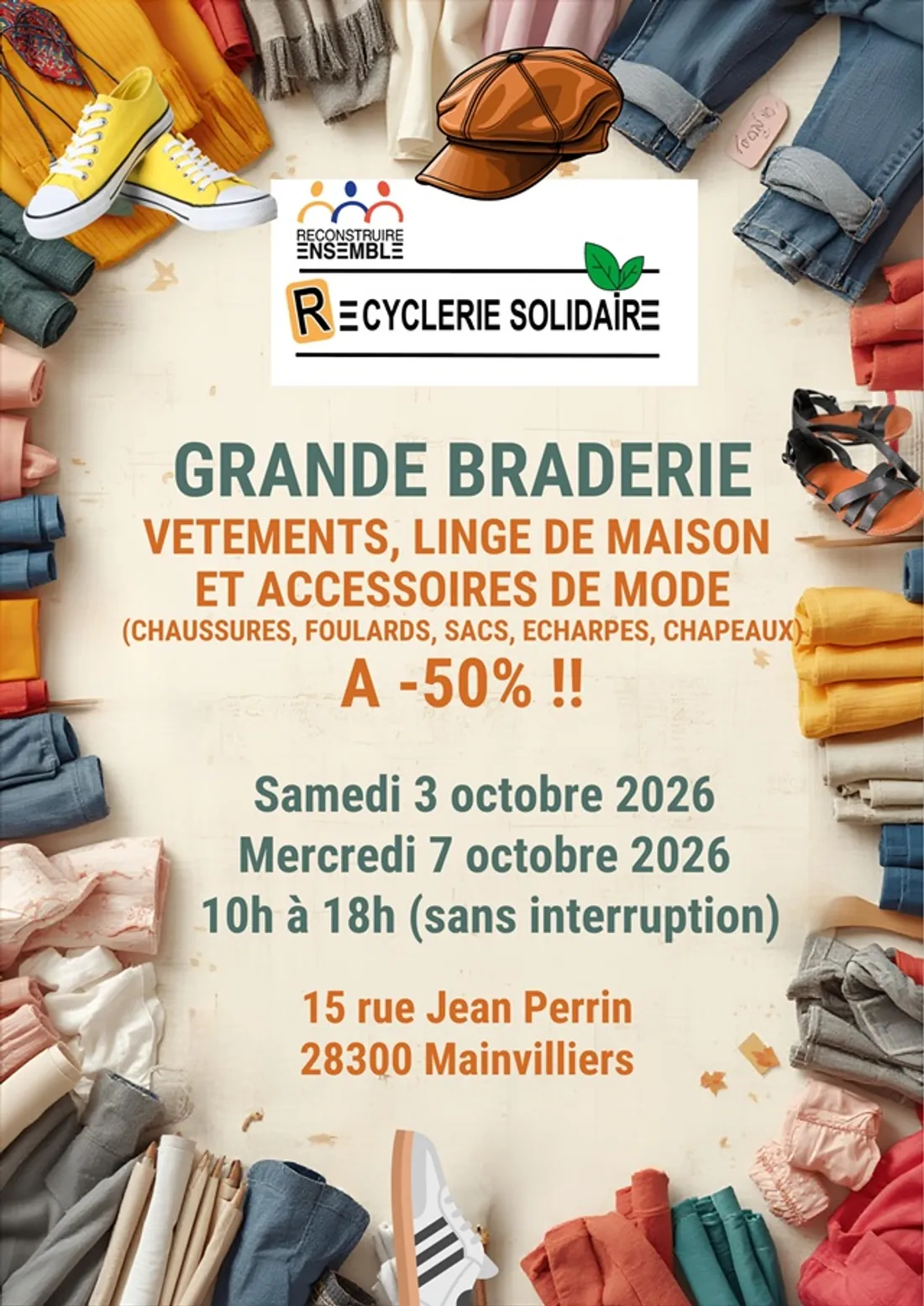 MAINVILLIERS - Braderie vêtements et accessoires de mode
