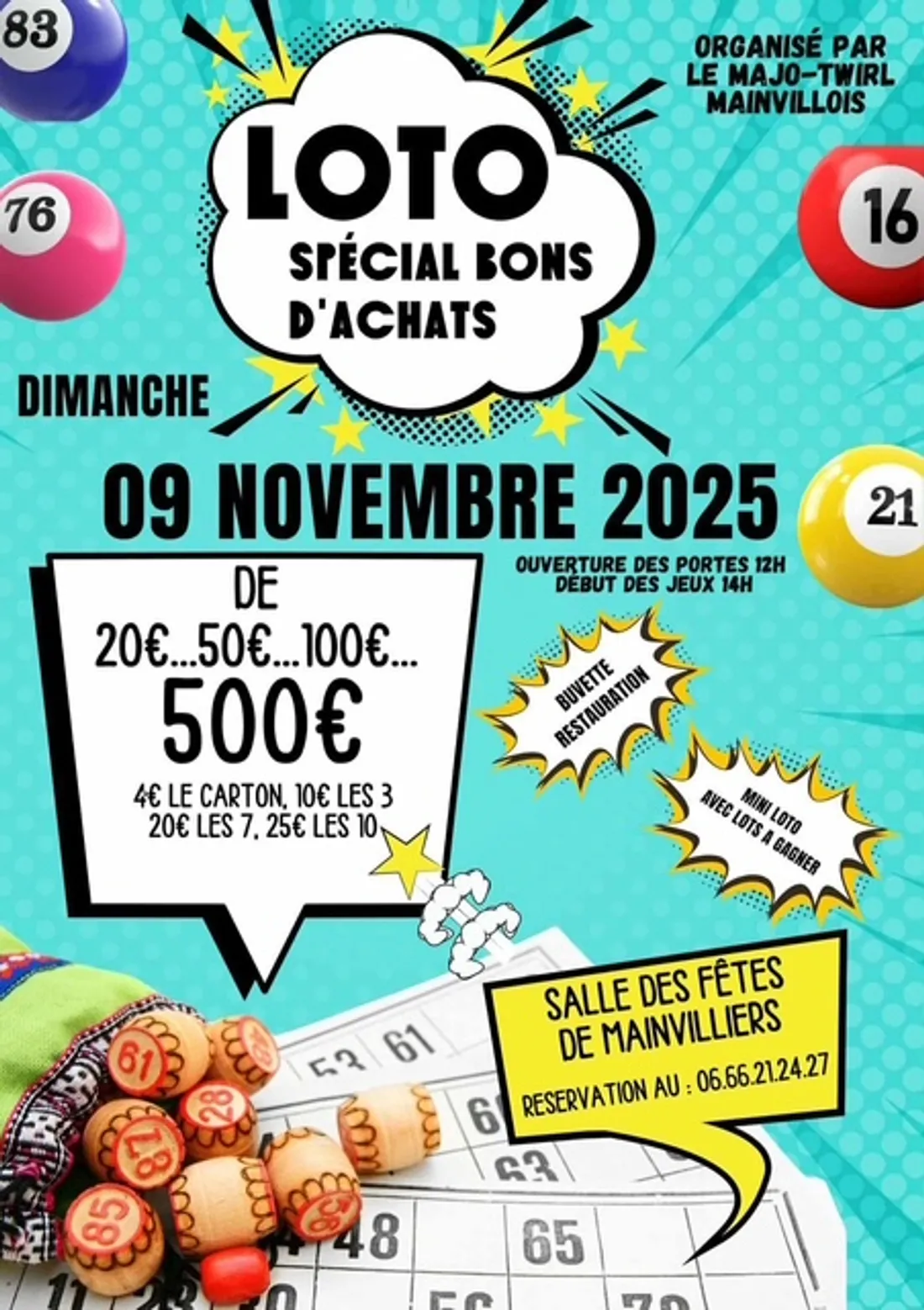 MAINVILLIERS - Loto du Majo-Twirl Mainvillois