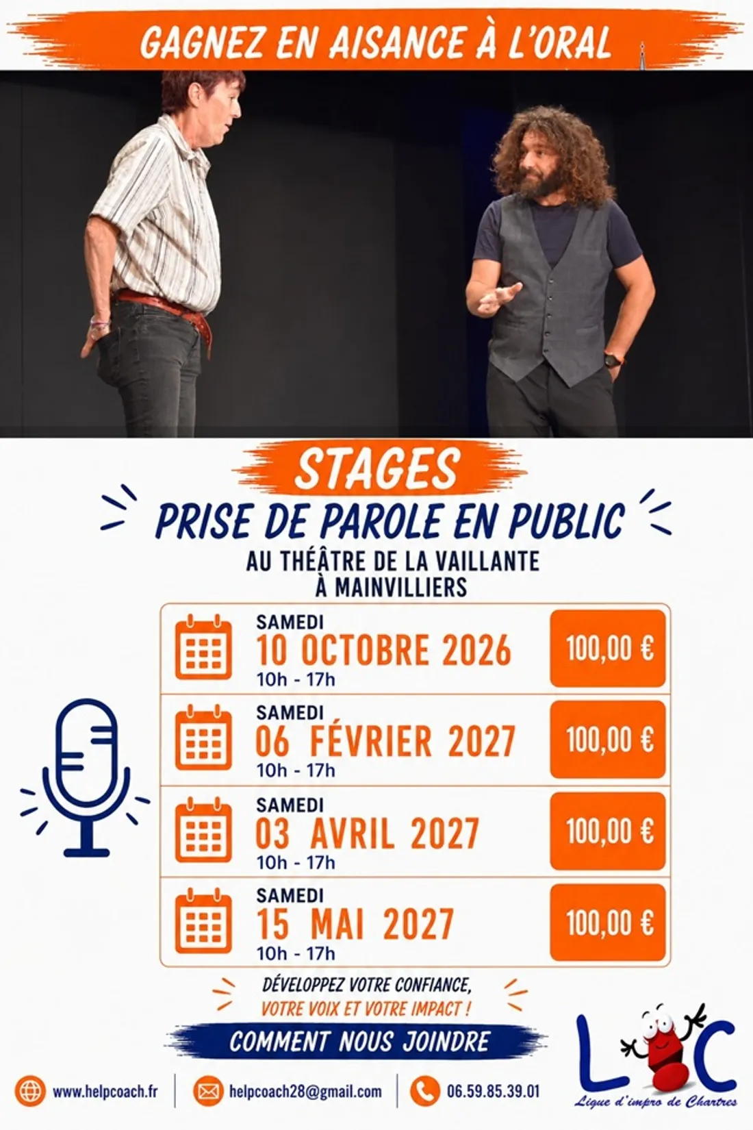 MAINVILLIERS - Stage : Prise de parole en public