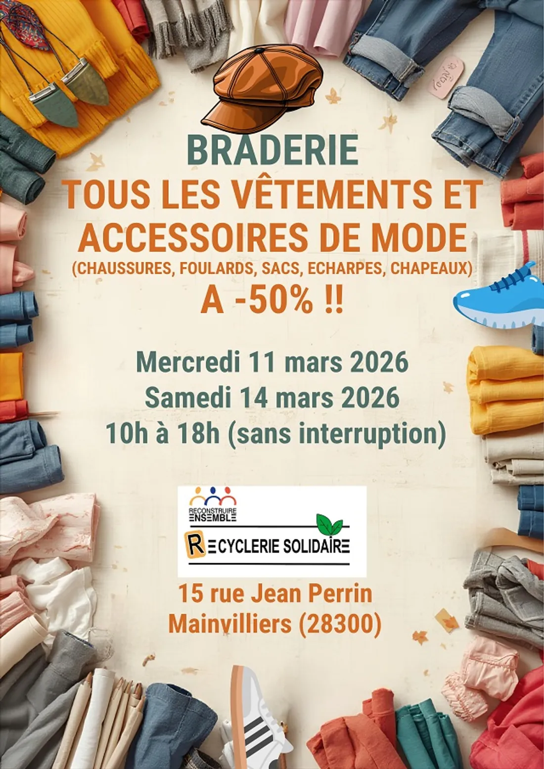 MAINVILLIERS - Braderie vêtements et accessoires de mode