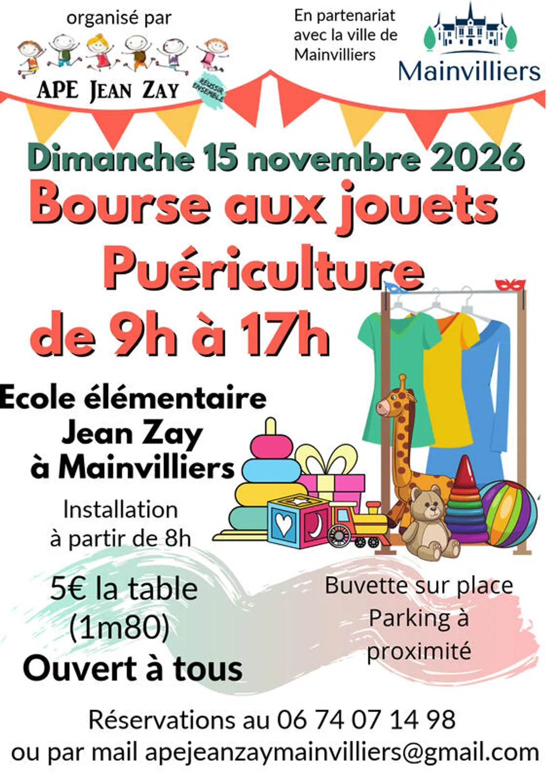 MAINVILLIERS - Bourse aux jouets et puériculture
