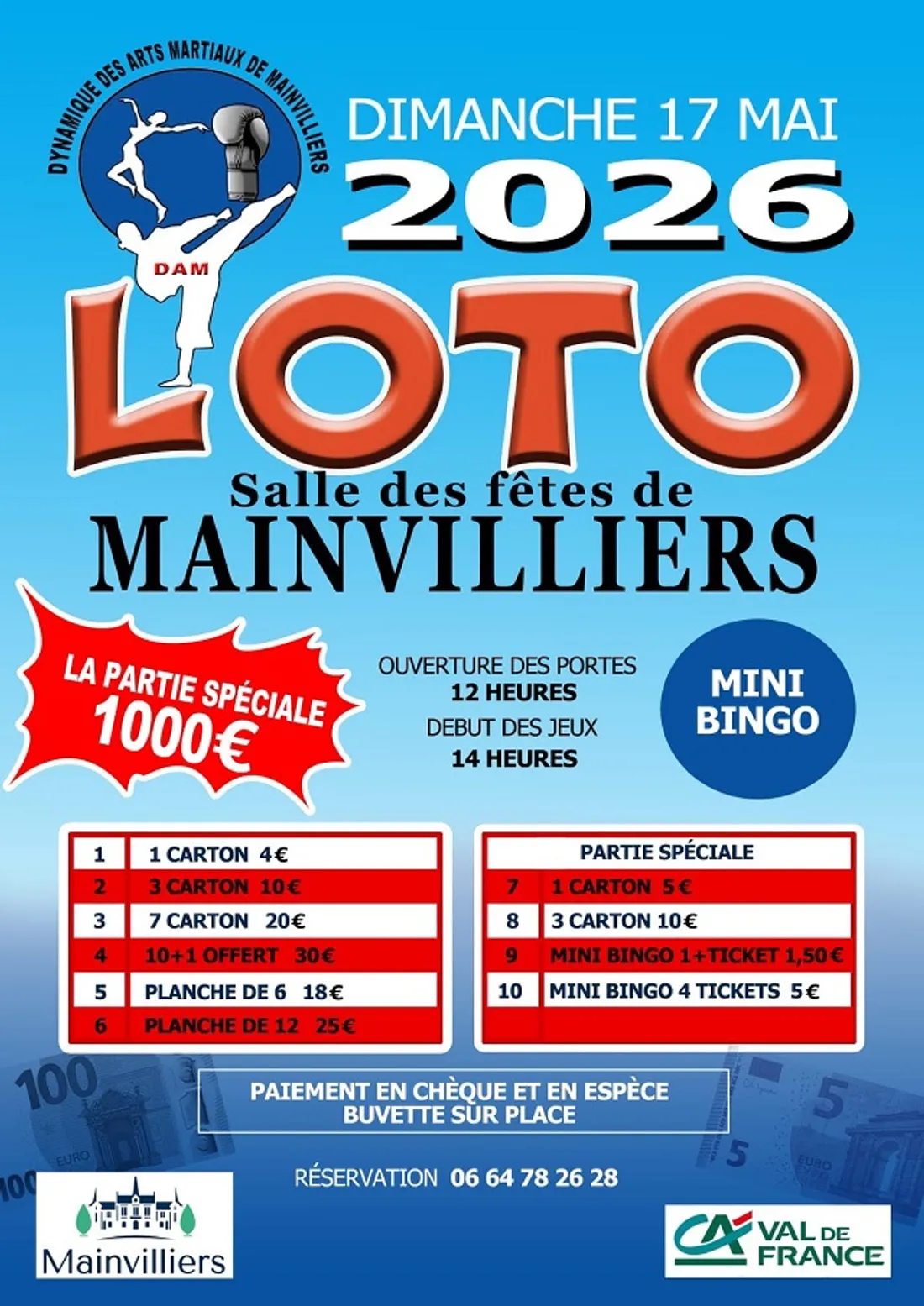 MAINVILLIERS - Loto de l'association DAM